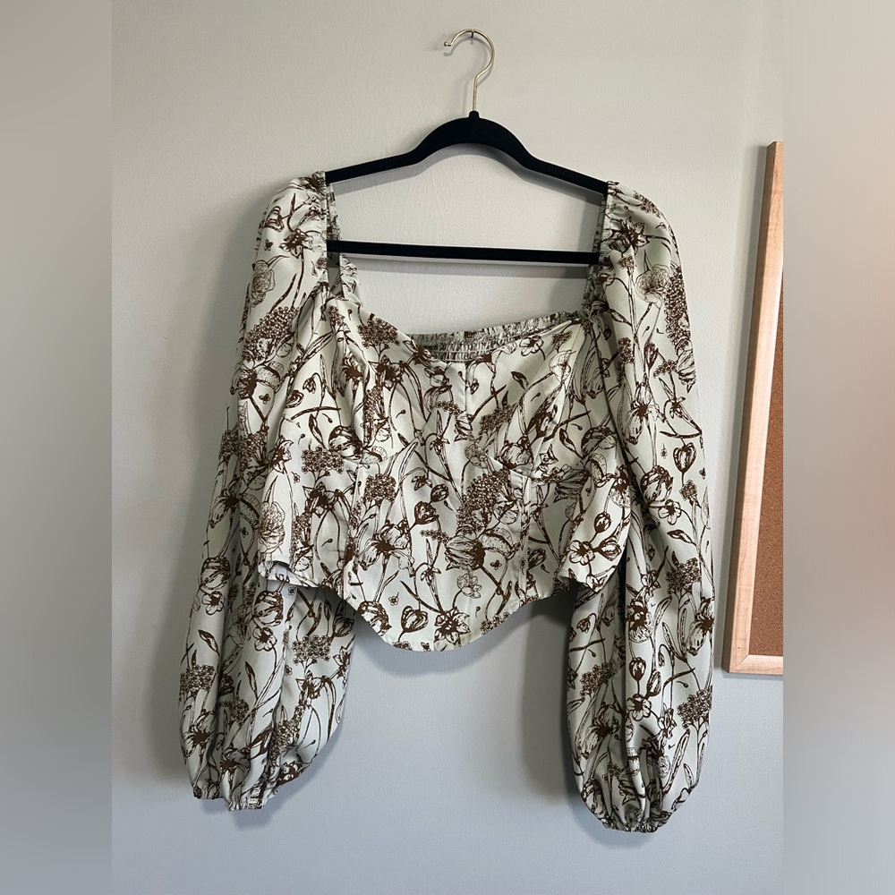 SHEIN‎ long sleeve crop top women 2XL